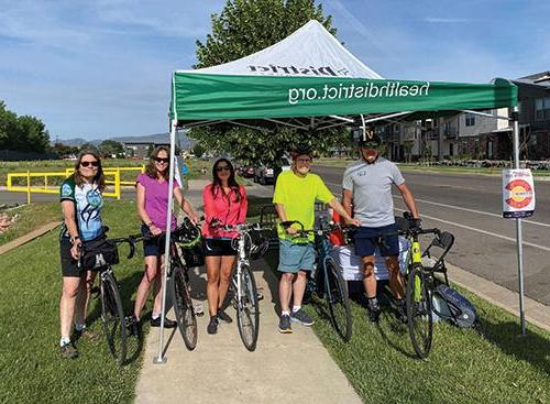 Health District employees at Bike to Work Day